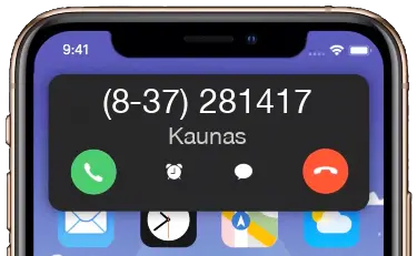 Kaunas +37037281417 / 837281417 Telefonas