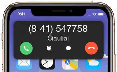 Šiauliai +37041547758 / 841547758 Telefonas