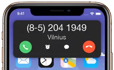 Vilnius +37052041949 / 852041949 Telefonas