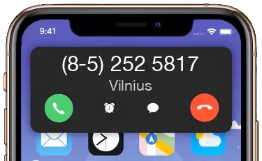 Vilnius +37052525817 / 852525817 Telefonas
